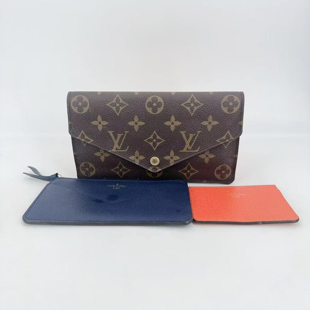 Louis Vuitton Sarah cloth wallet Discontinued in Excellent Condition